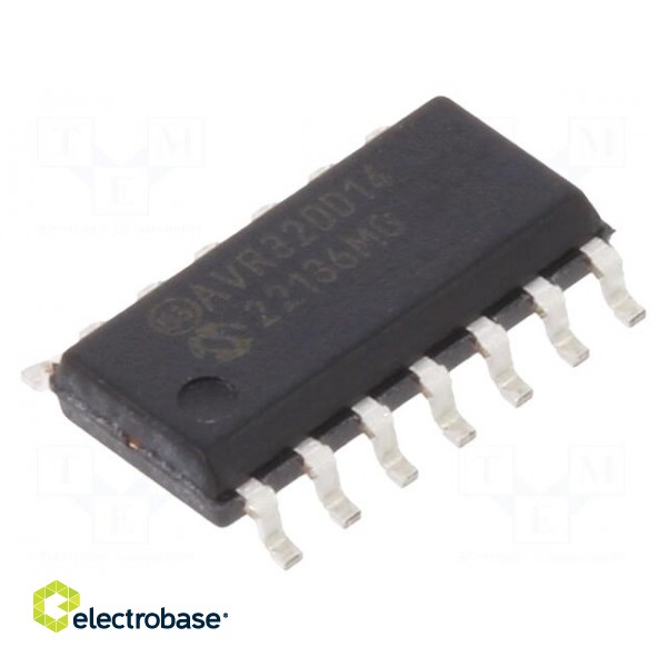 IC: AVR microcontroller | SOIC14 | Interface: I2C,SPI,USART x2