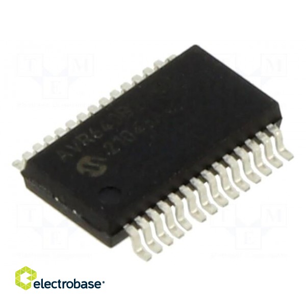 IC: AVR microcontroller | SSOP28 | Ext.inter: 22 | Cmp: 3 | AVR64
