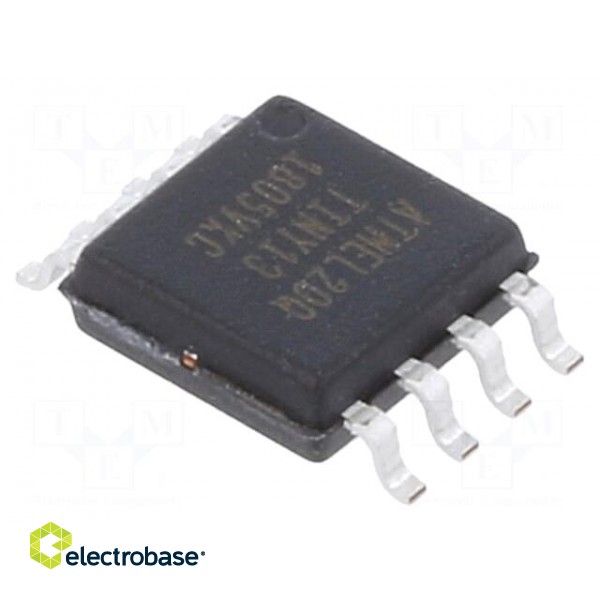 AVR microcontroller | EEPROM: 64B | SRAM: 64B | Flash: 1kB | SO8-W
