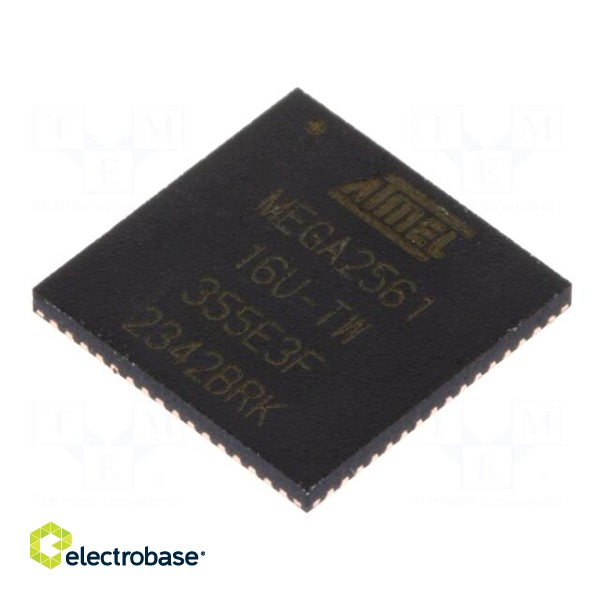 IC: AVR microcontroller | VQFN64 | 1.8÷5.5VDC | Ext.inter: 17 | Cmp: 1 фото 1