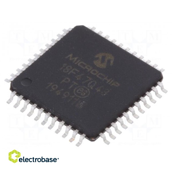IC: PIC microcontroller | 128kB | 64MHz | I2C,SPI x2,UART x5 | SMD