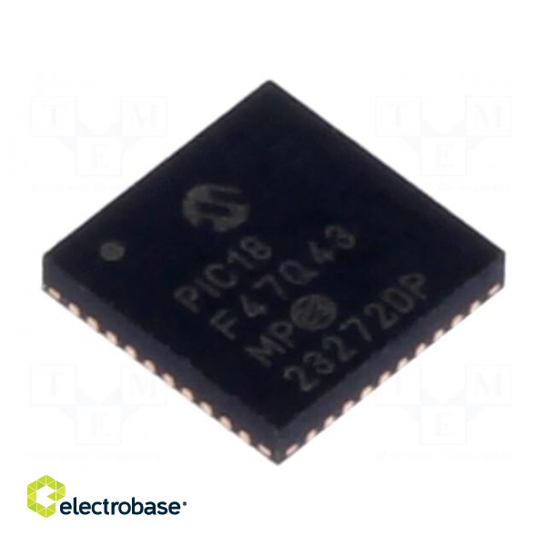 IC: PIC microcontroller | 128kB | 64MHz | I2C,SPI x2,UART x5 | SMD
