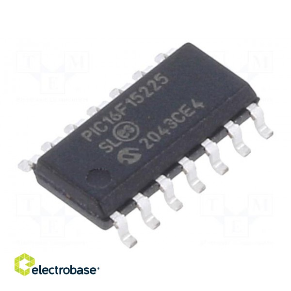 IC: PIC microcontroller | 14kB | 32MHz | 1.8÷5.5VDC | SMD | SO14 | PIC16