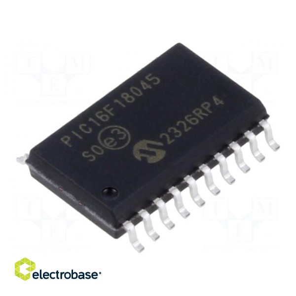 IC: PIC microcontroller | 14kB | 32MHz | 1.8÷5.5VDC | SMD | SOIC20 | tube