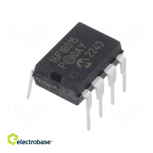 IC: PIC microcontroller | 14kB | ADC,DAC,EUSART,I2C / SPI | THT