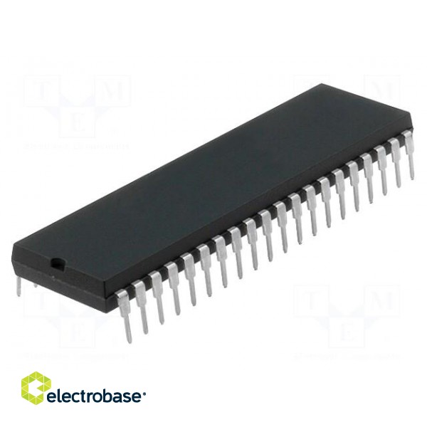 IC: PIC microcontroller | 16kB | 40MHz | A/E/USART,ICSP,SSP | THT