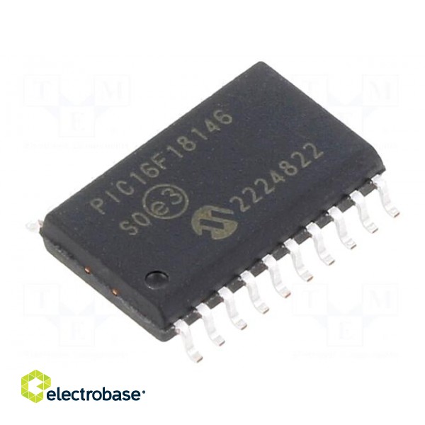 IC: PIC microcontroller | 28kB | 1.8÷5.5VDC | SMD | SOIC20 | PIC16