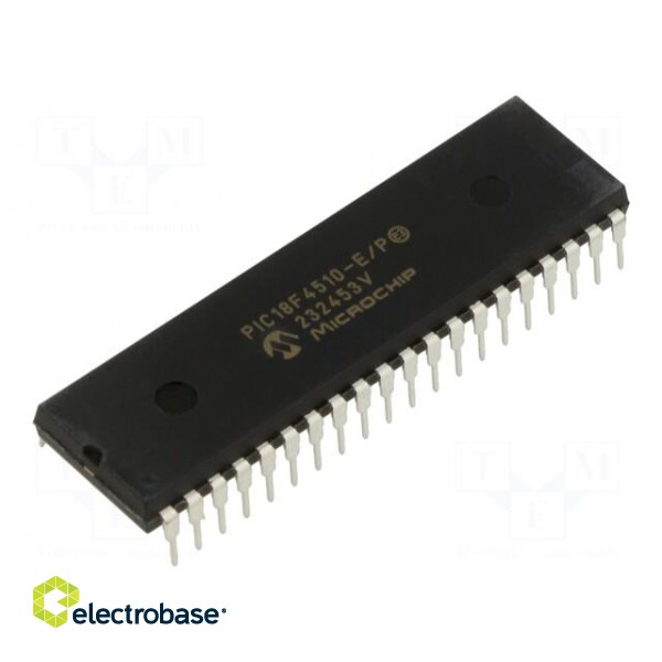 IC: PIC microcontroller | 32kB | 40MHz | 4.2÷5.5VDC | THT | DIP40 | PIC18