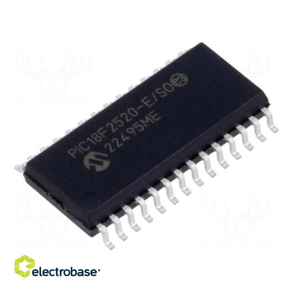 IC: PIC microcontroller | 32kB | 40MHz | 4.2÷5.5VDC | SMD | SO28 | PIC18