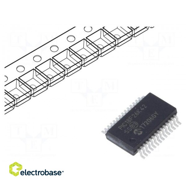 IC: PIC microcontroller | 64kB | 64MHz | 2.3÷5.5VDC | SMD | SSOP28 | tube