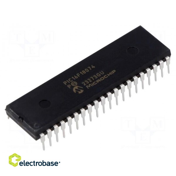 IC: PIC microcontroller | 7kB | 32MHz | 1.8÷5.5VDC | THT | PDIP40 | PIC16