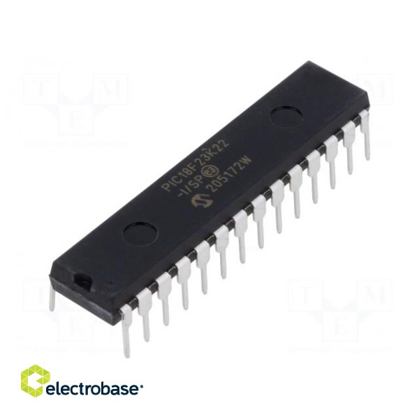 IC: PIC microcontroller | 64MHz | 2.3÷5.5VDC | THT | DIP28 | PIC18 | tube