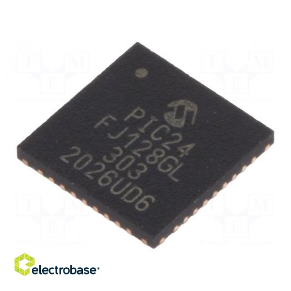 IC: PIC microcontroller | 128kB | 32MHz | SMD | UQFN36 | PIC24 | 8kBSRAM