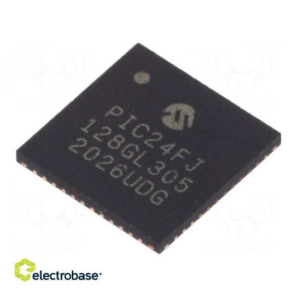 IC: PIC microcontroller | 128kB | 32MHz | SMD | UQFN48 | PIC24 | 8kBSRAM