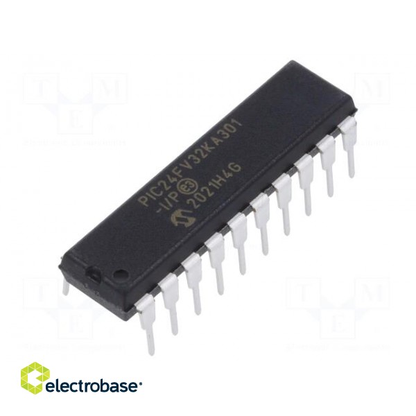 IC: PIC microcontroller | 32kB | 32MHz | THT | DIP20 | PIC24