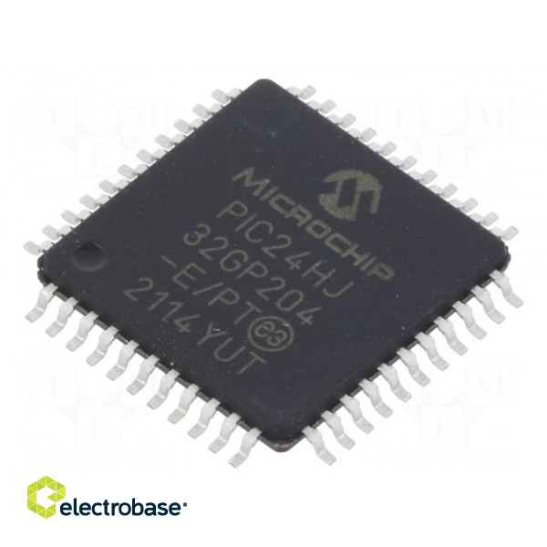 IC: PIC microcontroller | 32kB | SMD | TQFP44 | PIC24 | 2kBSRAM