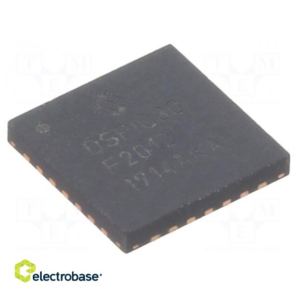 IC: dsPIC microcontroller | 12kB | 1kBSRAM | QFN28 | 2.5÷5.5VDC | DSPIC
