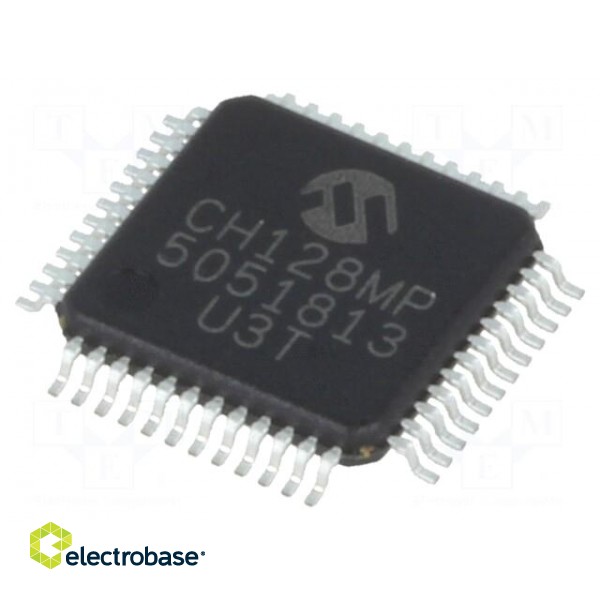 DsPIC microcontroller | SRAM: 20kB | Memory: 128kB | TQFP48 | 3÷3.6VDC