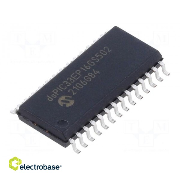 IC: dsPIC microcontroller | 16kB | 2kBSRAM | SO28 | DSPIC | 1.27mm