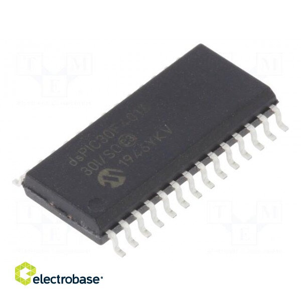 IC: dsPIC microcontroller | 48kB | 1kBEEPROM,2kBSRAM | SO28 | DSPIC