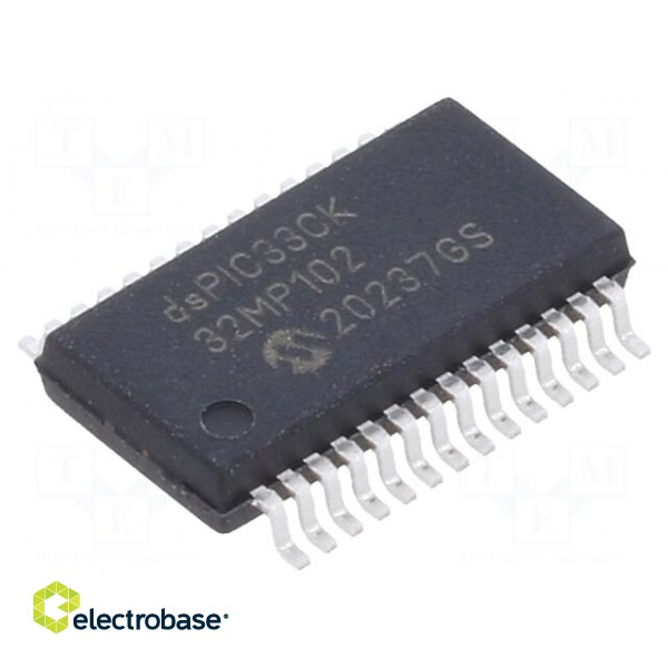 IC: dsPIC microcontroller | 32kB | 8kBSRAM | SSOP28 | DSPIC | 0.65mm