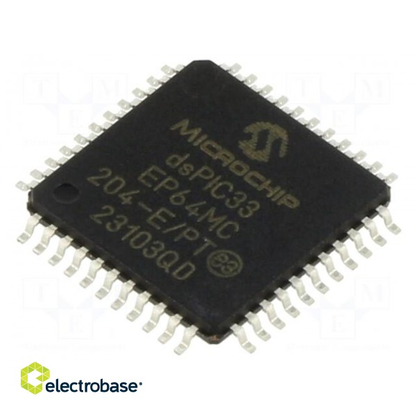 IC: dsPIC microcontroller | 64kB | 8kBSRAM | TQFP44 | 3÷3.6VDC | DSPIC
