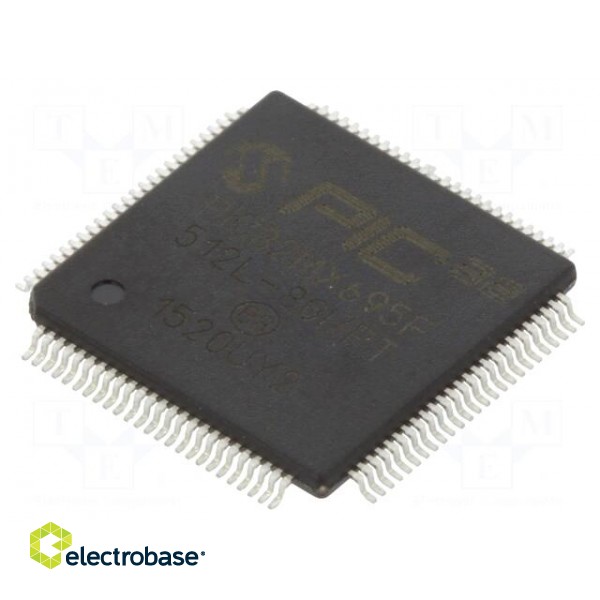 IC: PIC microcontroller | 512kB | 80MHz | 2.3÷3.6VDC | SMD | TQFP100