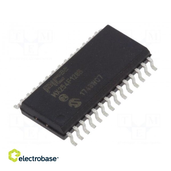 IC: PIC microcontroller | 128kB | 2.3÷3.6VDC | SMD | SO28 | PIC32 | 8MHz