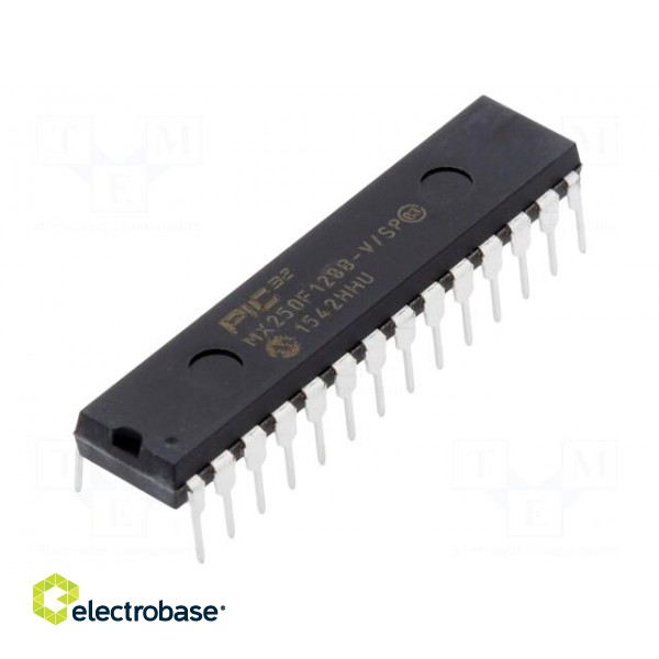 IC: PIC microcontroller | 128kB | 2.3÷3.6VDC | THT | DIP28 | PIC32 | 8MHz