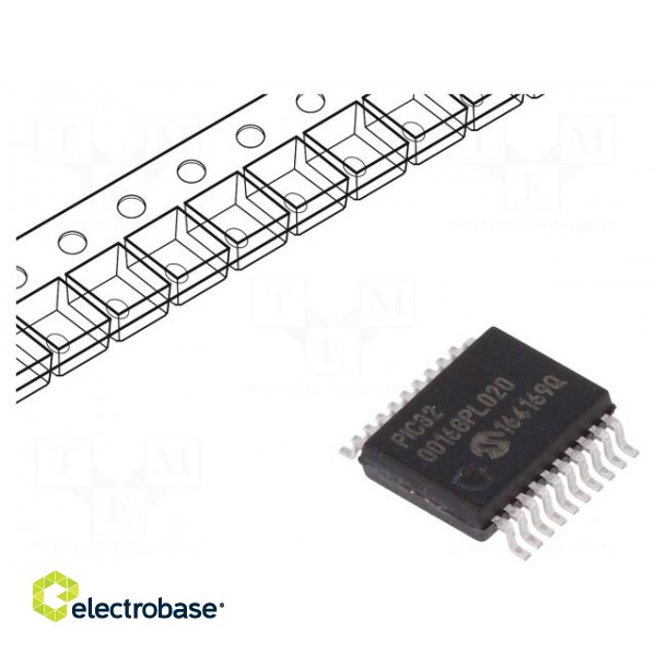 PIC microcontroller | Memory: 16kB | SRAM: 4kB | 2÷3.6VDC | SMD | SO20