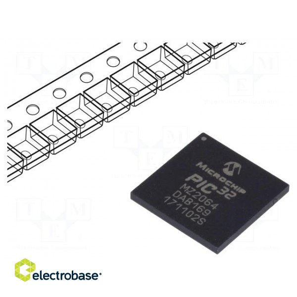 PIC microcontroller | Memory: 2048kB | SRAM: 640kB | 2.2÷3.6VDC | SMD