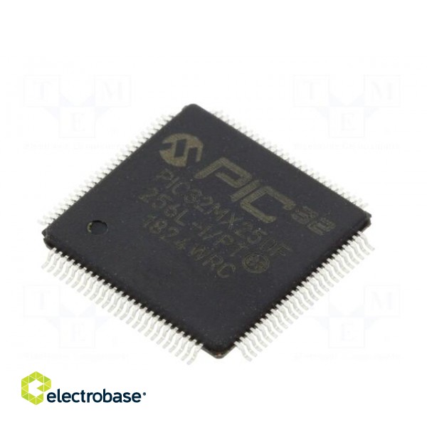 IC: PIC microcontroller | 256kB | 2.3÷3.6VDC | SMD | TQFP44 | PIC32
