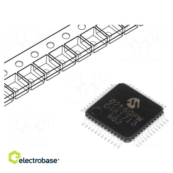 IC: PIC microcontroller | 256kB | 2÷3.6VDC | SMD | TQFP48 | PIC32