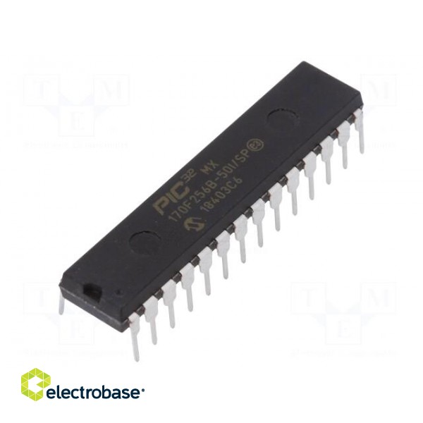 PIC microcontroller | Memory: 256kB | SRAM: 64kB | 2.3÷3.6VDC | THT