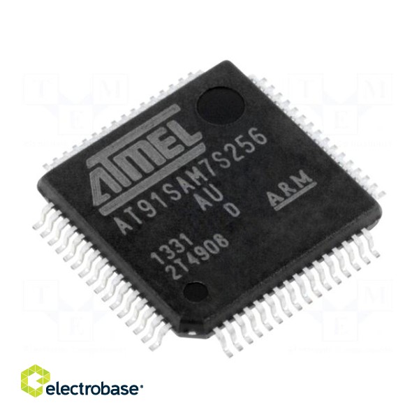 IC: ARM7TDMI microcontroller | LQFP64 | 3÷3.6VDC | AT91