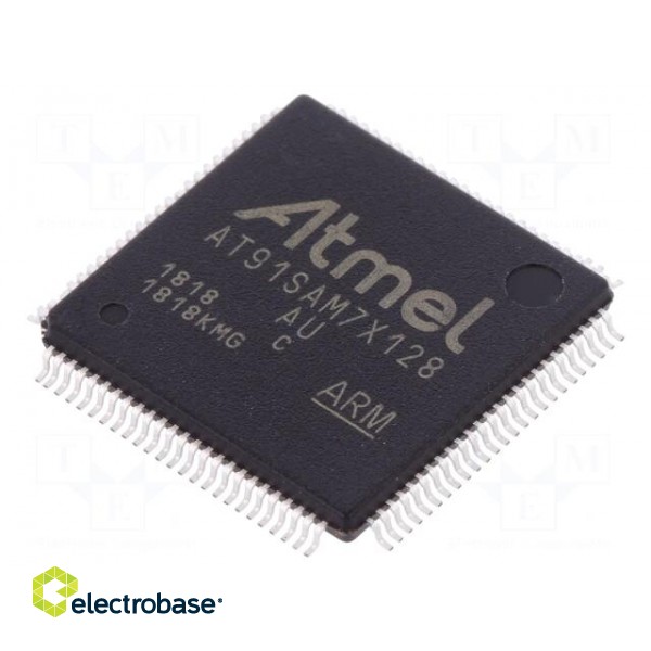 IC: ARM7TDMI microcontroller | LQFP100 | 3÷3.6VDC | AT91