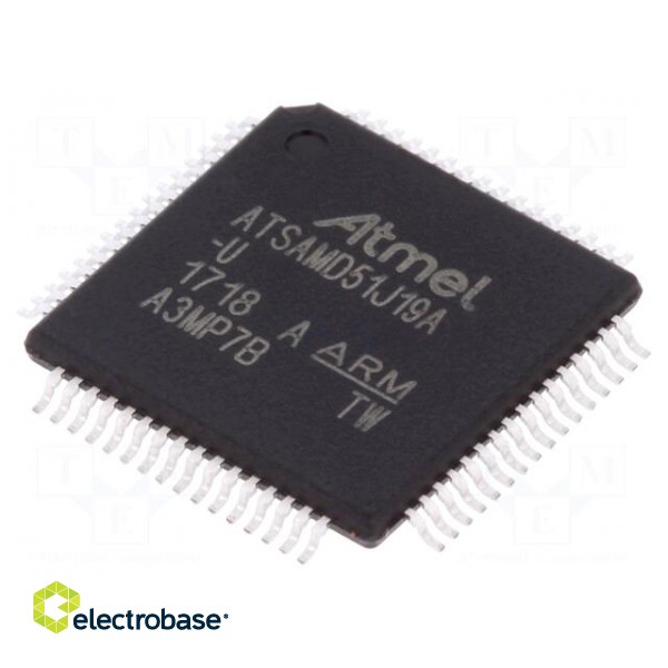 IC: ARM microcontroller | TQFP64 | 1.71÷3.6VDC | ATSAMD5