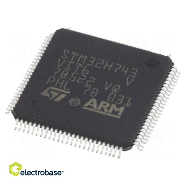 IC: ARM microcontroller | 400MHz | LQFP100 | 1.71÷3.6VDC | -40÷85°C
