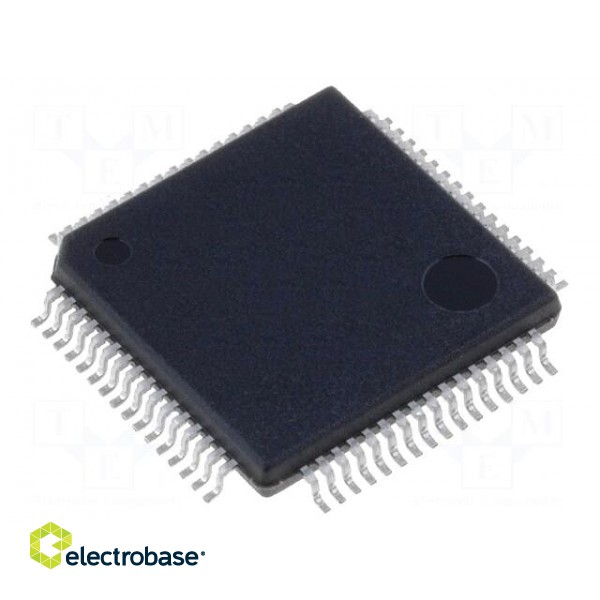 Microcontroller | SRAM: 1024B | Flash: 32kB | LQFP64 | Comparators: 1