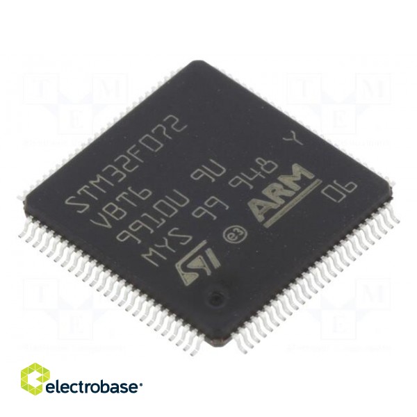 IC: ARM microcontroller | 48MHz | LQFP100 | 2÷3.6VDC | 16bit timers: 8