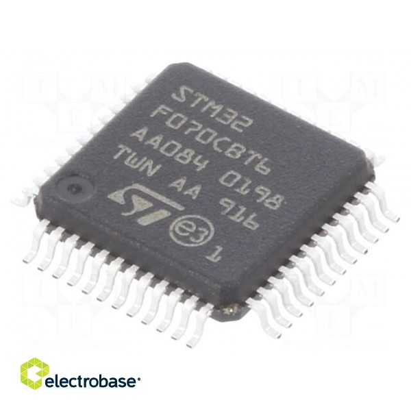 IC: ARM microcontroller | 48MHz | LQFP48 | 2.4÷3.6VDC
