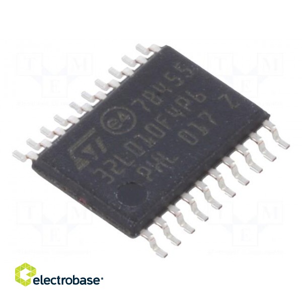 ARM microcontroller | Flash: 16kB | 32MHz | SRAM: 2kB | TSSOP20