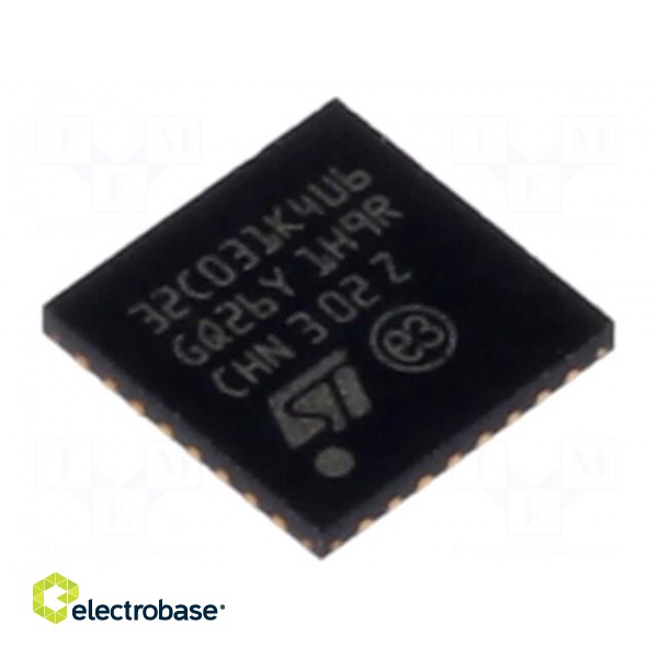 IC: ARM microcontroller | 48MHz | UFQFPN32 | 2÷3.6VDC | -40÷85°C