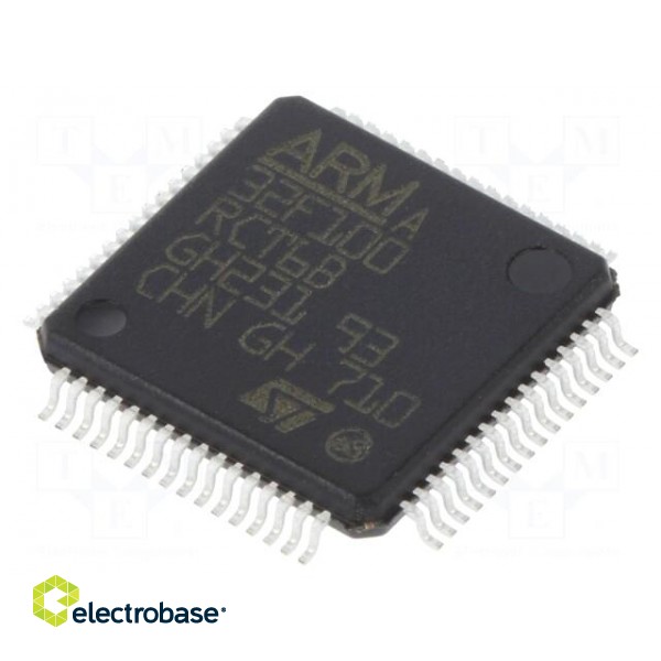 IC: ARM microcontroller | 24MHz | LQFP64 | 2÷3.6VDC | -40÷85°C
