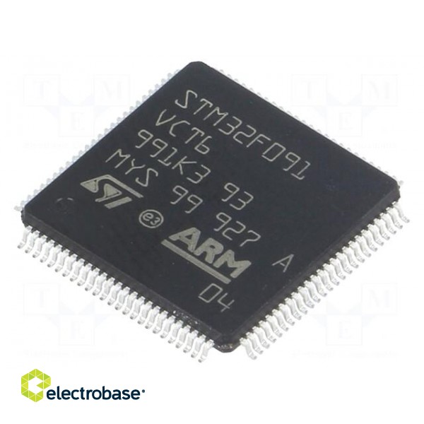 IC: ARM microcontroller | 48MHz | LQFP100 | 2÷3.6VDC | -40÷85°C