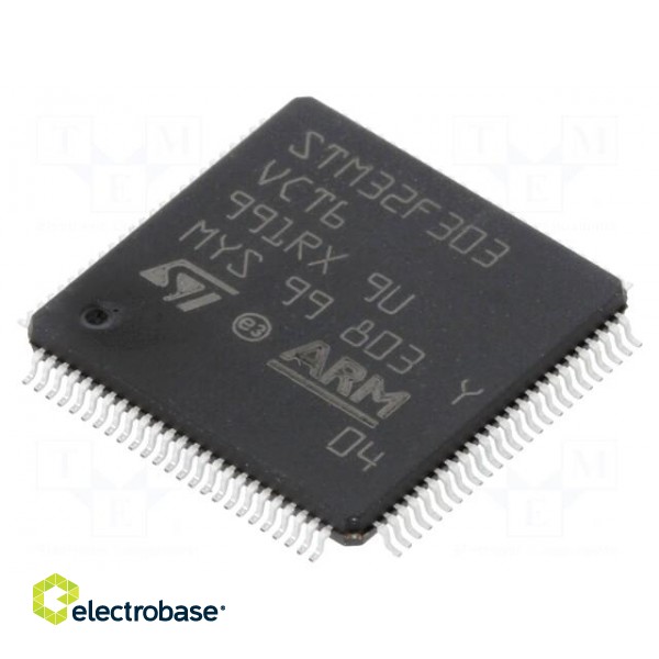 IC: ARM microcontroller | 72MHz | LQFP100 | 2÷3.6VDC | -40÷85°C