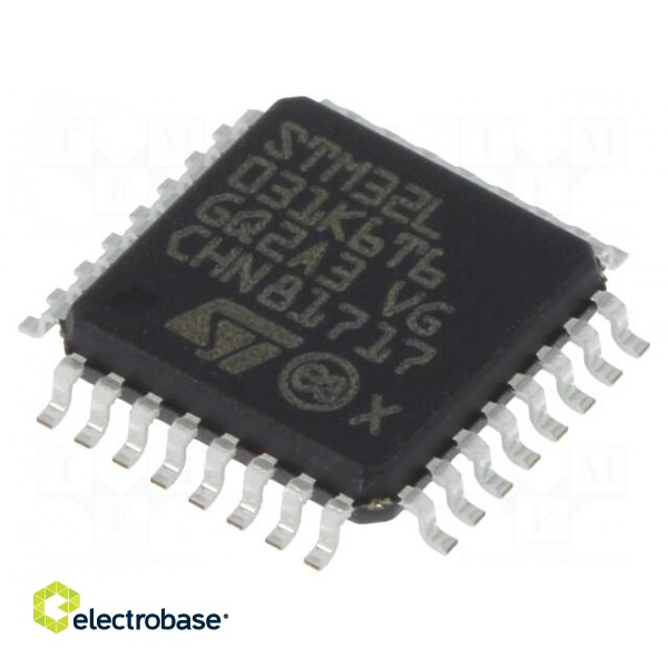 IC: ARM microcontroller | 32MHz | LQFP32 | 1.65÷3.6VDC | -40÷85°C