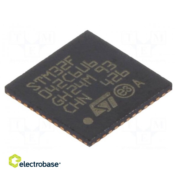 IC: ARM microcontroller | 48MHz | UFQFPN48 | 2÷3.6VDC