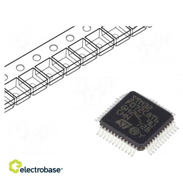 IC: ARM microcontroller | 48MHz | LQFP48 | 2÷3.6VDC | 16bit timers: 8