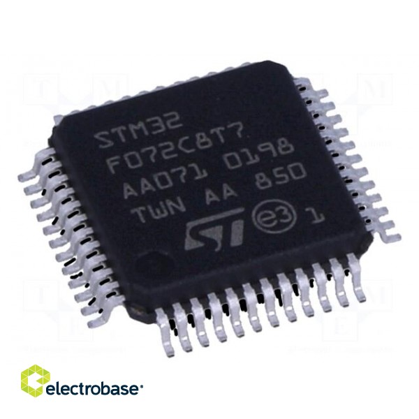 IC: ARM microcontroller | 48MHz | LQFP48 | 1.65÷3.6VDC